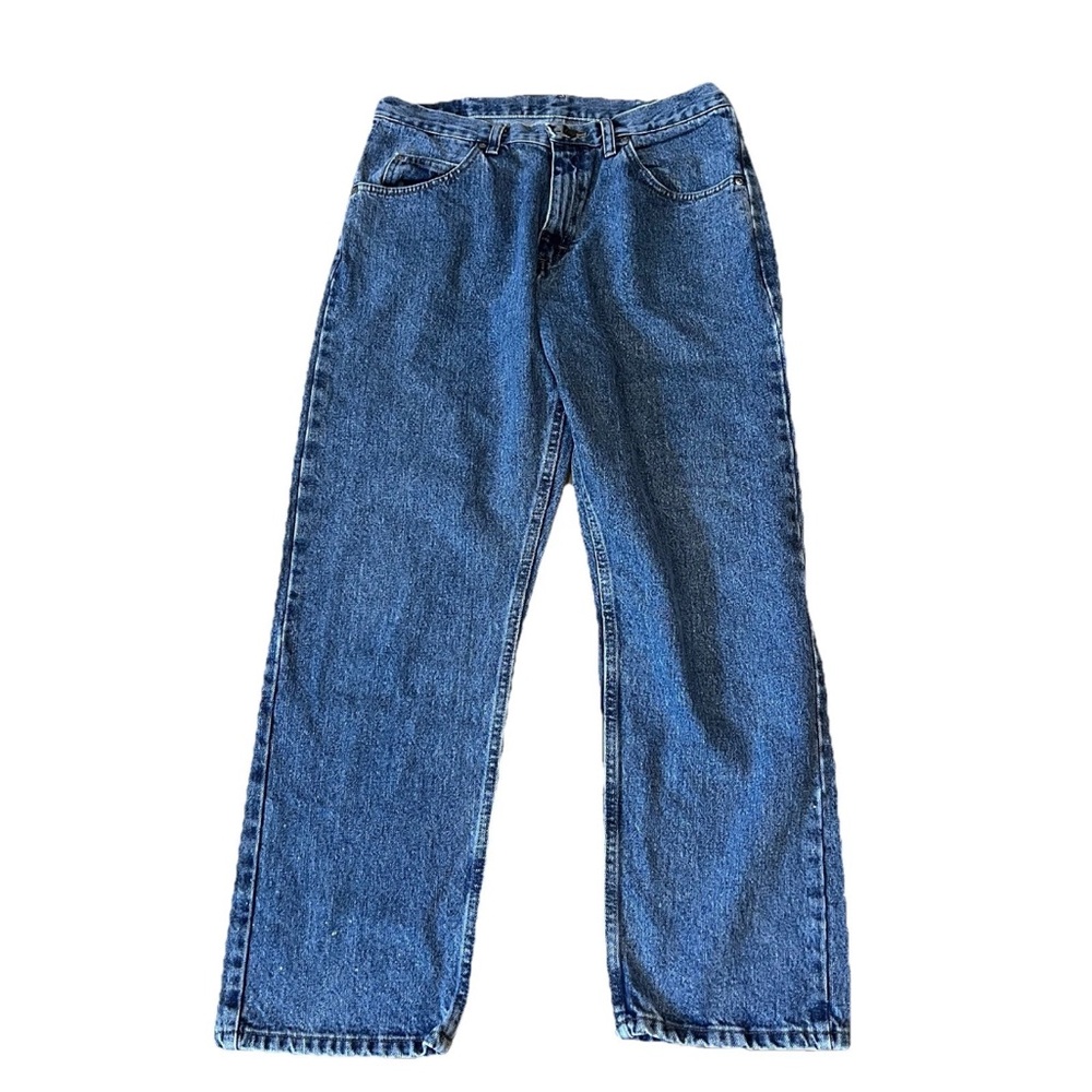 Men's Wrangler Jeans Relaxed Fit Vintage Rinse 34 x 30 Premium Quality